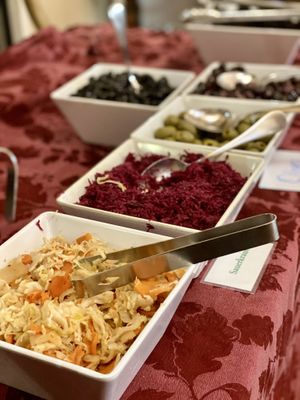 Raw food Buffet area at Hippocrates Health Institute in West Palm Beach