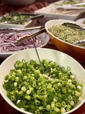 Scallions at Hippocrates Health Institute in West Palm Beach