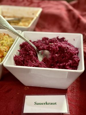 Sauerkraut at Hippocrates Health Institute in West Palm Beach