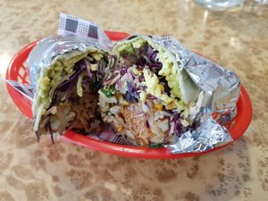 Cauliflower burrito at Hissy Fits Cafe in Tamworth