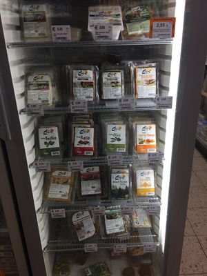 Different tofu’s  at Erdi in Stuttgart