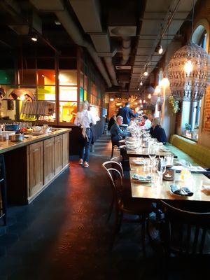 The restaurant  at NENI in Hamburg