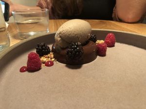 Chocolate coffee dessert  at Opa in Tel Aviv