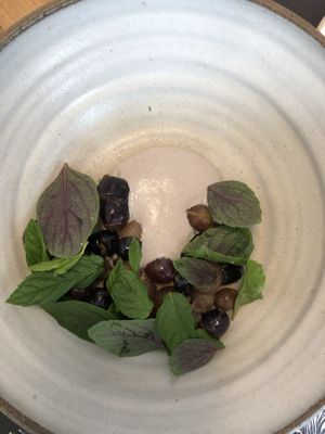 Grape dish at Opa in Tel Aviv