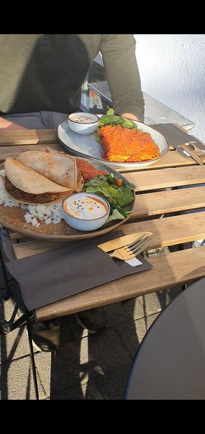 Lasagne and köfte at Happy Food and Health  in Rotterdam