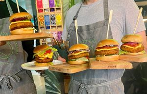 The amazing burgers!  at Happy Food and Health  in Rotterdam