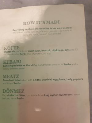 Menukaart at Happy Food and Health  in Rotterdam