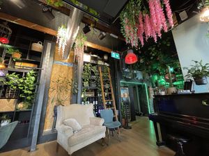 Cozy seating area  at Happy Food and Health  in Rotterdam