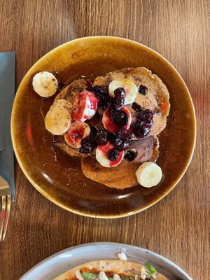 Blueberry pancakes   at Happy Food and Health  in Rotterdam