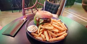 I was hungry and I chose to let the chef choose what I will eat.  when I saw the plate I exclaimed ''amazing'', to which he replied: that's exactly what it's called!  nice coincide at Happy Food and Health  in Rotterdam