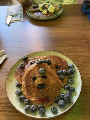 Blueberry pancakes  at Happy Food and Health  in Rotterdam