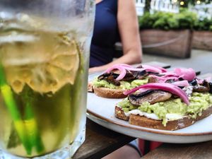 Delightful and healthy avocado toast at Happy Food and Health  in Rotterdam