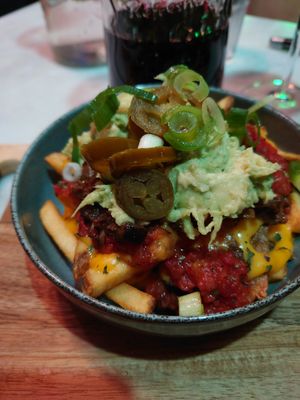 Loaded fries at Happy Food and Health  in Rotterdam