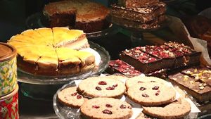 Sweet desserts and cookies, straight from the oven!  at Happy Food and Health  in Rotterdam