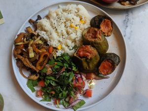 stuffed zucchini at Happy Food and Health  in Rotterdam