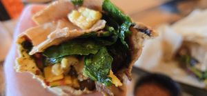 Vegan Southwest Breakfast Burrito at Pressed Cafe in Nashua