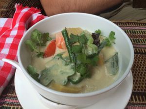 coconut curry  at The Moon - Old Bagan in Bagan