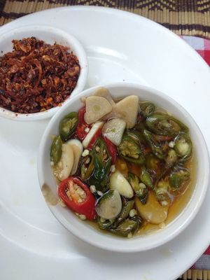 Chilli lime sauce at The Moon - Old Bagan in Bagan