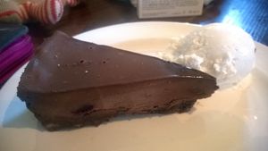 Cherry chocolate cheesecake at The New Crown in South Shields