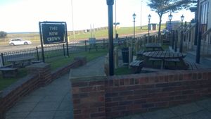 Outside seating at The New Crown in South Shields