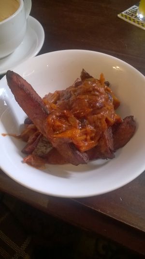 Jackfruit wedges at The New Crown in South Shields