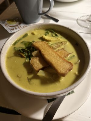 Green curry  at Whitening in Koh Tao