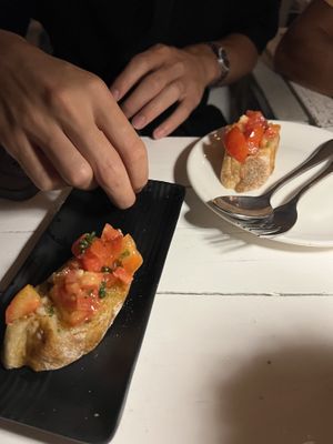 bruschetta  at Whitening in Koh Tao