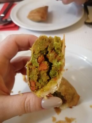 Chamuça de vegetais at Olá Nepal in Lisbon