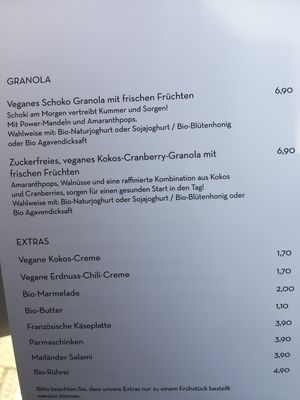 vegan options on the menu  at Isabella Glutenfree Pâtisserie - Calwerstr in Stuttgart