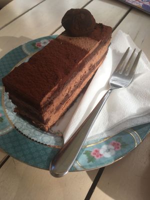 Delicious vegan chocolate cake  at Isabella Glutenfree Pâtisserie - Calwerstr in Stuttgart