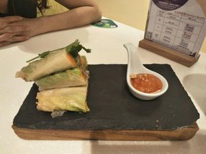 Spring rolls non-fried. at BMS Organics - Nanjing West in Shanghai