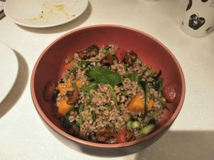Pumpkin fried rice bowl. at BMS Organics - Nanjing West in Shanghai