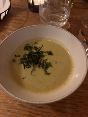 Zucchinisuppe  at Holzhotel Forsthofalm in Leogang