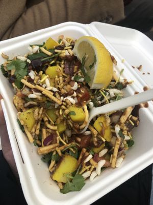 Bhel puri at Snackwallah in Newcastle Upon Tyne