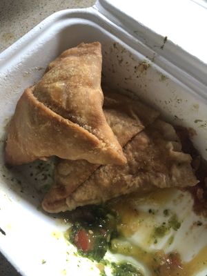 Samosa selection  at Snackwallah in Newcastle Upon Tyne