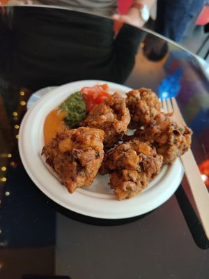 Pakora plate  at Snackwallah in Newcastle Upon Tyne