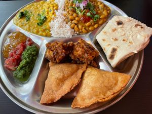 Curry banquet  at Snackwallah in Newcastle Upon Tyne