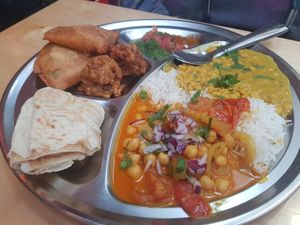 Curry banquet at Snackwallah in Newcastle Upon Tyne