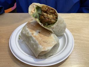 Bhaji wrap  at Snackwallah in Newcastle Upon Tyne