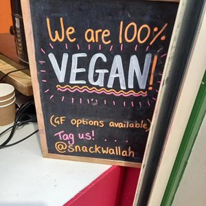100% Vegan! at Snackwallah in Newcastle Upon Tyne