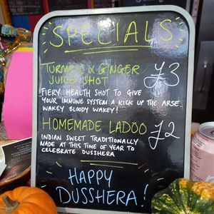 Specials Board! at Snackwallah in Newcastle Upon Tyne