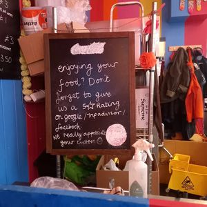 Sign in Restaurant! at Snackwallah in Newcastle Upon Tyne