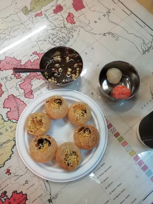 Pani puri & sweets at Snackwallah in Newcastle Upon Tyne