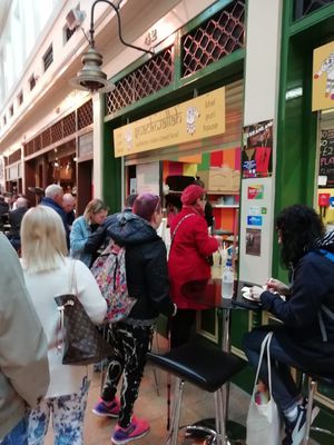 We got in just before the lunch rush began at Snackwallah in Newcastle Upon Tyne