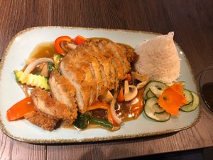 Duck sweet sour at Chay Viet Tadilen Restaurant in Wurzburg