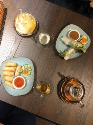 Spring and summer rolls at Chay Viet Tadilen Restaurant in Wurzburg