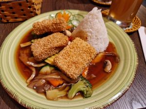 Sesamtofu at Chay Viet Tadilen Restaurant in Wurzburg