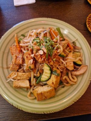 Udon Nudeln at Chay Viet Tadilen Restaurant in Wurzburg