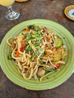 Gebratene Udonnudeln mit Tofu, Seitan & Gemüse at Chay Viet Tadilen Restaurant in Wurzburg