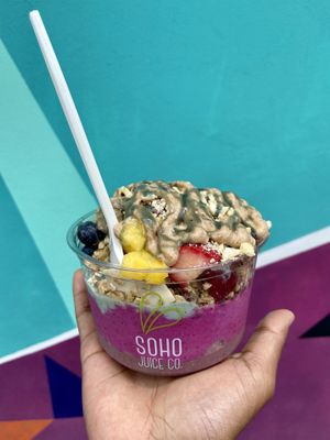 Unlimited toppings  at SoHo Juice Co in Winter Park